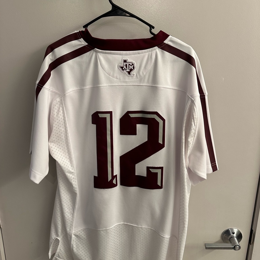 Adidas Texas A&M White and Maroon Sports Jersey - Picture 2 of 2